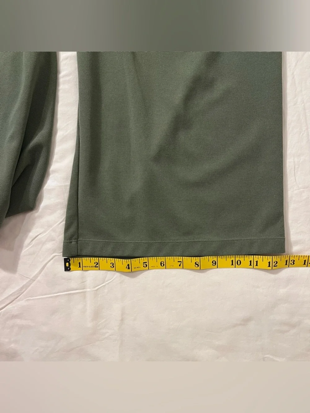 Halara Flex High Waisted Pocket Wide Leg Waffle Work Pants Olive Large - Picture 11 of 11